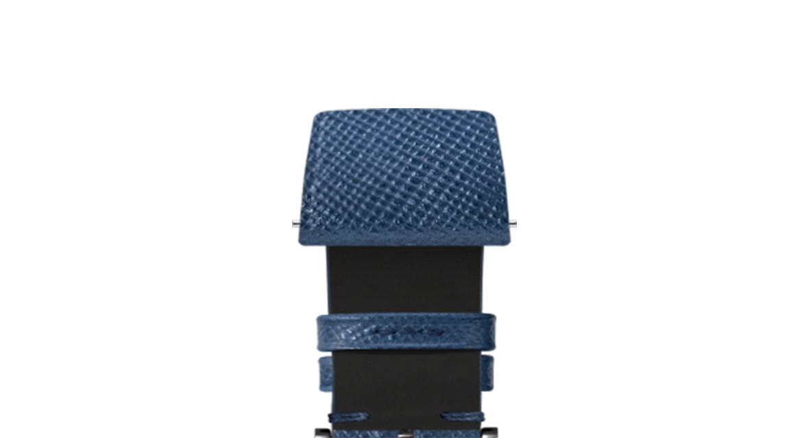 Navy Saffiano Stitchless Strap - Handcrafted Leather Watch Strap
