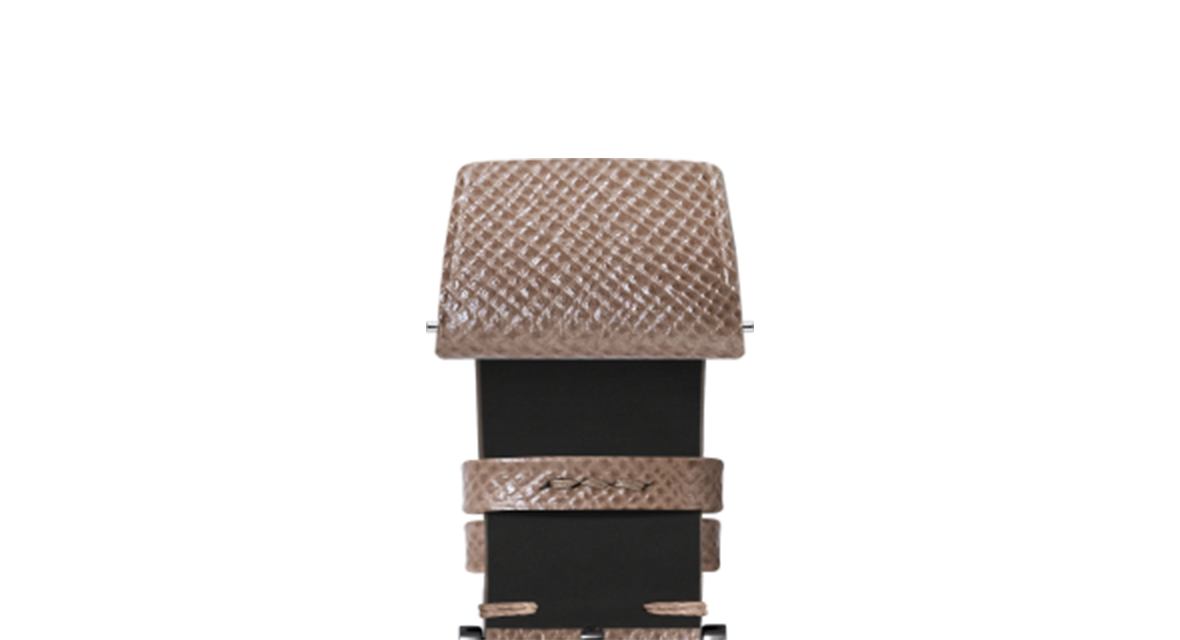 Taupe Saffiano Stitchless Strap - Handcrafted Leather Watch Strap