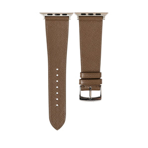 Taupe Saffiano Stitchless Apple Watch Strap