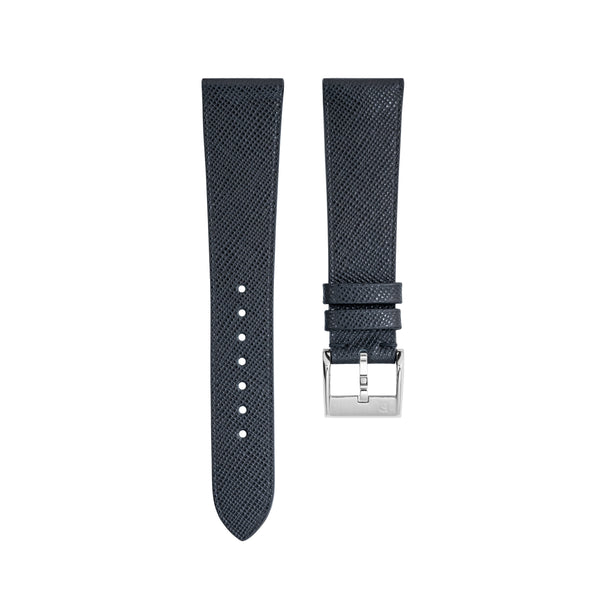 Delugs Black Saffiano Stitchless Strap Handcrafted Leather Watch Strap