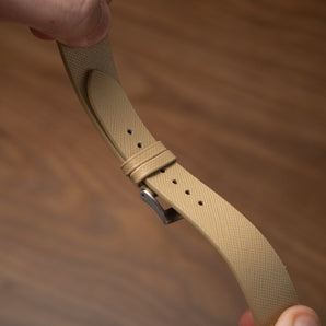 Cream Saffiano Stitchless Strap