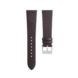 Delugs Dark Brown Saffiano Stitchless Strap Handcrafted Leather Watch Strap