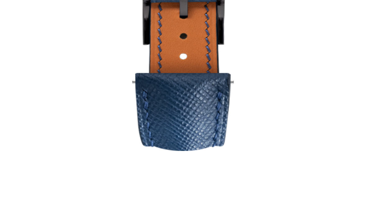 Navy Saffiano Signature Strap - Handcrafted Leather Watch Strap