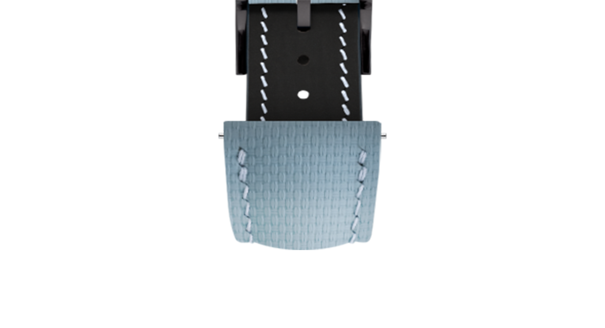 Baby Blue Sailcloth Signature Strap - Handcrafted Leather Watch