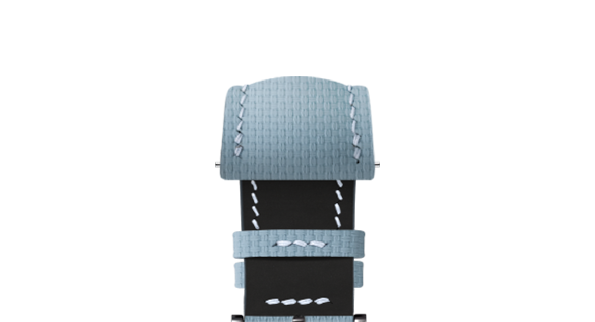 Baby Blue Sailcloth Signature Strap - Handcrafted Leather Watch