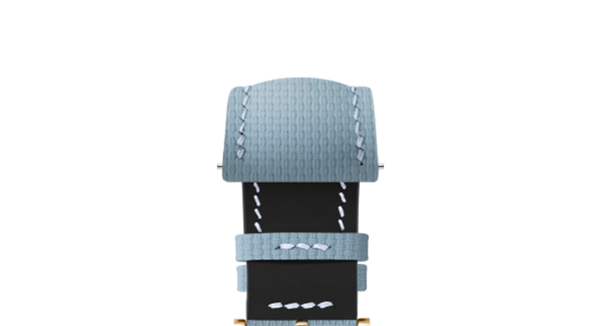 Baby Blue Sailcloth Signature Strap - Handcrafted Leather Watch