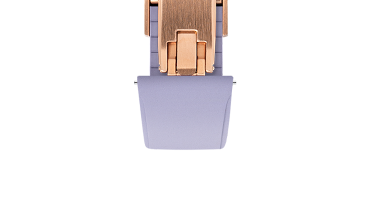 Lavender CTS Rubber Strap for Cartier Santos de Cartier - Rubber