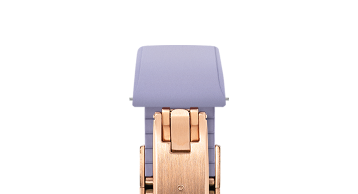 Lavender CTS Rubber Strap for Cartier Santos de Cartier - Rubber