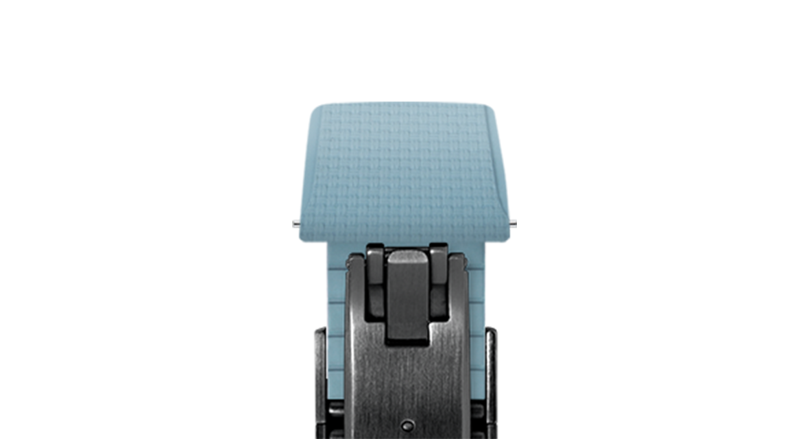 Baby Blue Sailcloth CTS Rubber Strap for Cartier Santos de Cartier