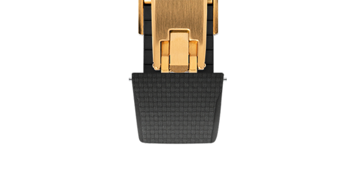 Black Sailcloth CTS Rubber Strap for Cartier Santos de Cartier