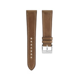 Delugs Cognac Shell Cordovan Slim Strap Handcrafted Leather Watch Strap