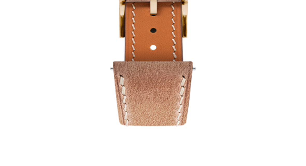 Natural Shell Cordovan Slim Strap - Handcrafted Leather Watch