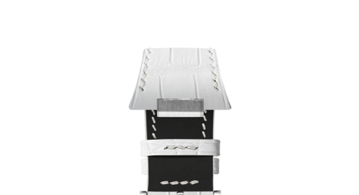 ホワイトレザー ホルスター　0205o232 Matte White Alligator Strap for Tissot PRX - Handcrafted Leather