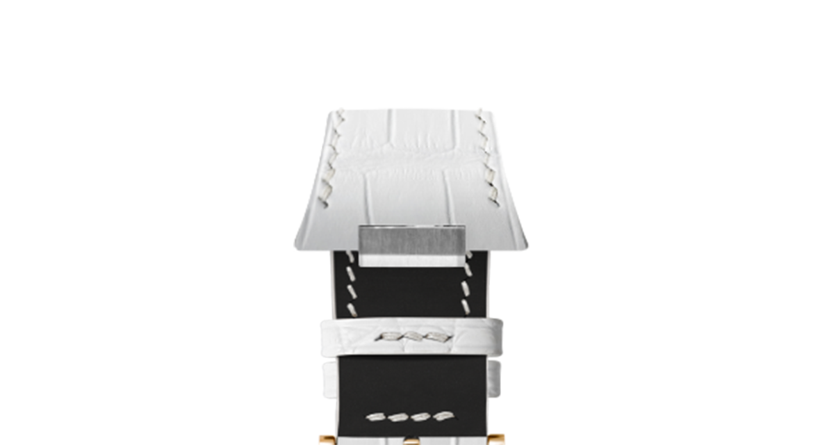 Matte White Alligator Strap for Tissot PRX - Handcrafted Leather