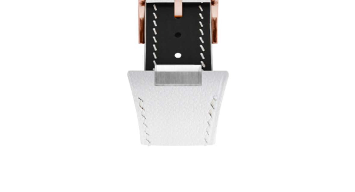 White Chevre Strap for Tissot PRX - Handcrafted Leather | Delugs