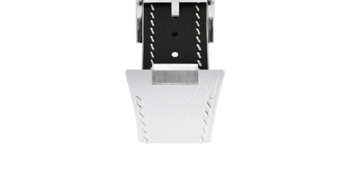 White Chevre Strap for Tissot PRX - Handcrafted Leather | Delugs