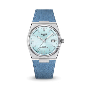 Baby Blue Alcantara Strap for Tissot PRX