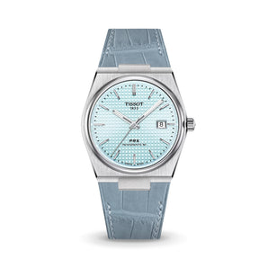 Matte Astral Blue Alligator Strap for Tissot PRX