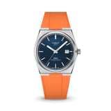 Delugs Orange CTS Rubber Strap for Tissot PRX Rubber Watch Strap