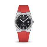 Delugs Red CTS Rubber Strap for Tissot PRX Rubber Watch Strap