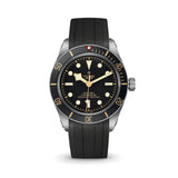 Delugs Black CTS Rubber Strap for Tudor BB58 Rubber Watch Strap