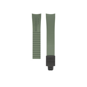Olive Green CTS Rubber Strap for Ulysse Nardin Freak X