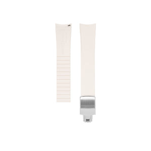 White CTS Rubber Strap for Ulysse Nardin Freak X