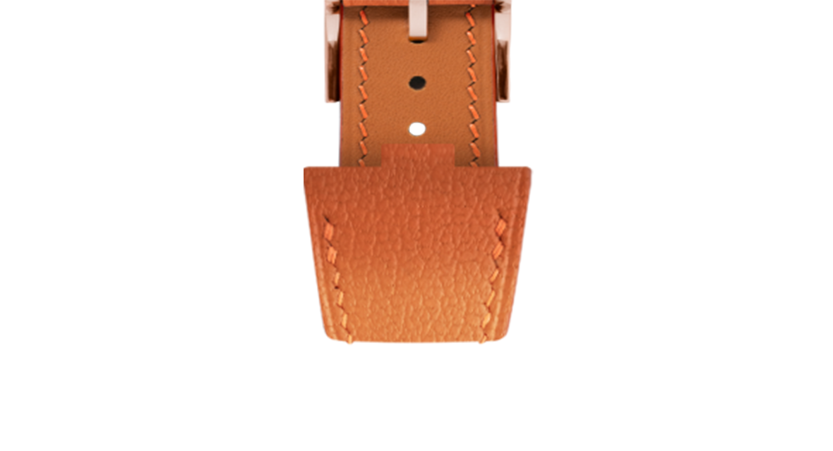 Orange Chevre Strap for Vacheron Constantin Overseas - Handcrafted