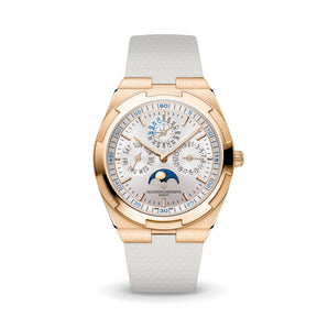 White CTS Rubber Strap for Vacheron Constantin Overseas