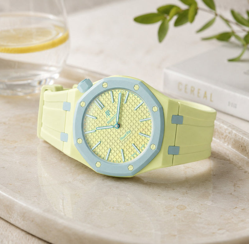 Case-Strap for the Swatch x AP Royal Pop Blaue Acht