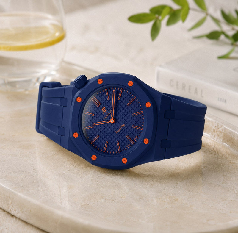 Case-Strap for the Swatch x AP Royal Pop Orenji Hachi