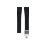 Delugs Black Waffle CTS Rubber Strap Rubber Watch Strap