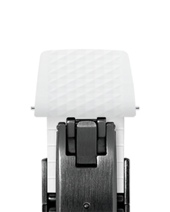 White Waffle CTS Rubber Strap - Rubber Watch Strap · 18-22mm | Delugs
