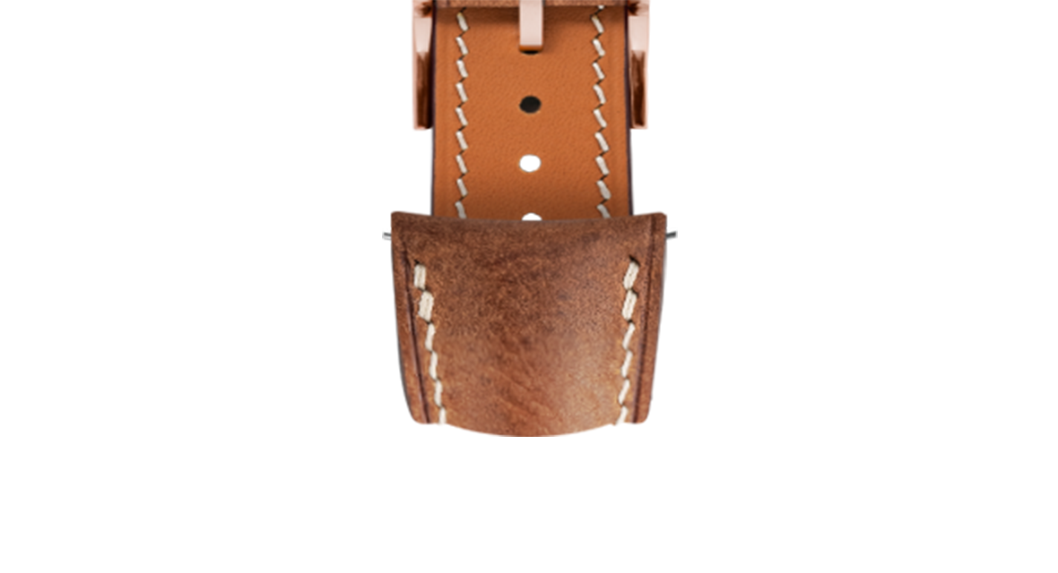 Brown Waxy Signature (Curved) Strap - Handcrafted Leather Watch