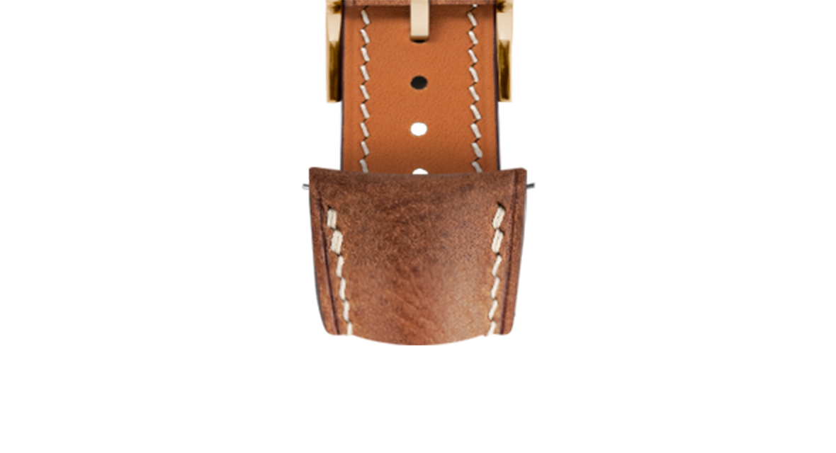 Brown Waxy Signature (Curved) Strap - Handcrafted Leather Watch