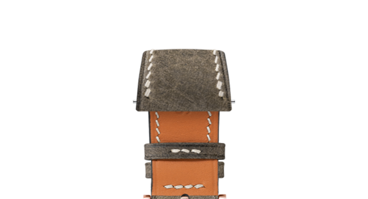 Grigio Waxy Slim Strap - Handcrafted Leather Watch Strap · 17-22mm