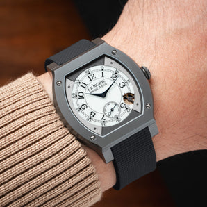 Black Sailcloth CTS Rubber Strap for F.P. Journe Élégante