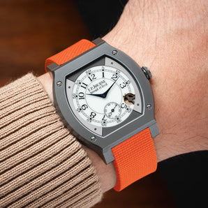 Orange Sailcloth CTS Rubber Strap for F.P. Journe Élégante