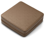 Delugs Zip Box (Twelve) - Brown/Light Brown Watch Storage Case