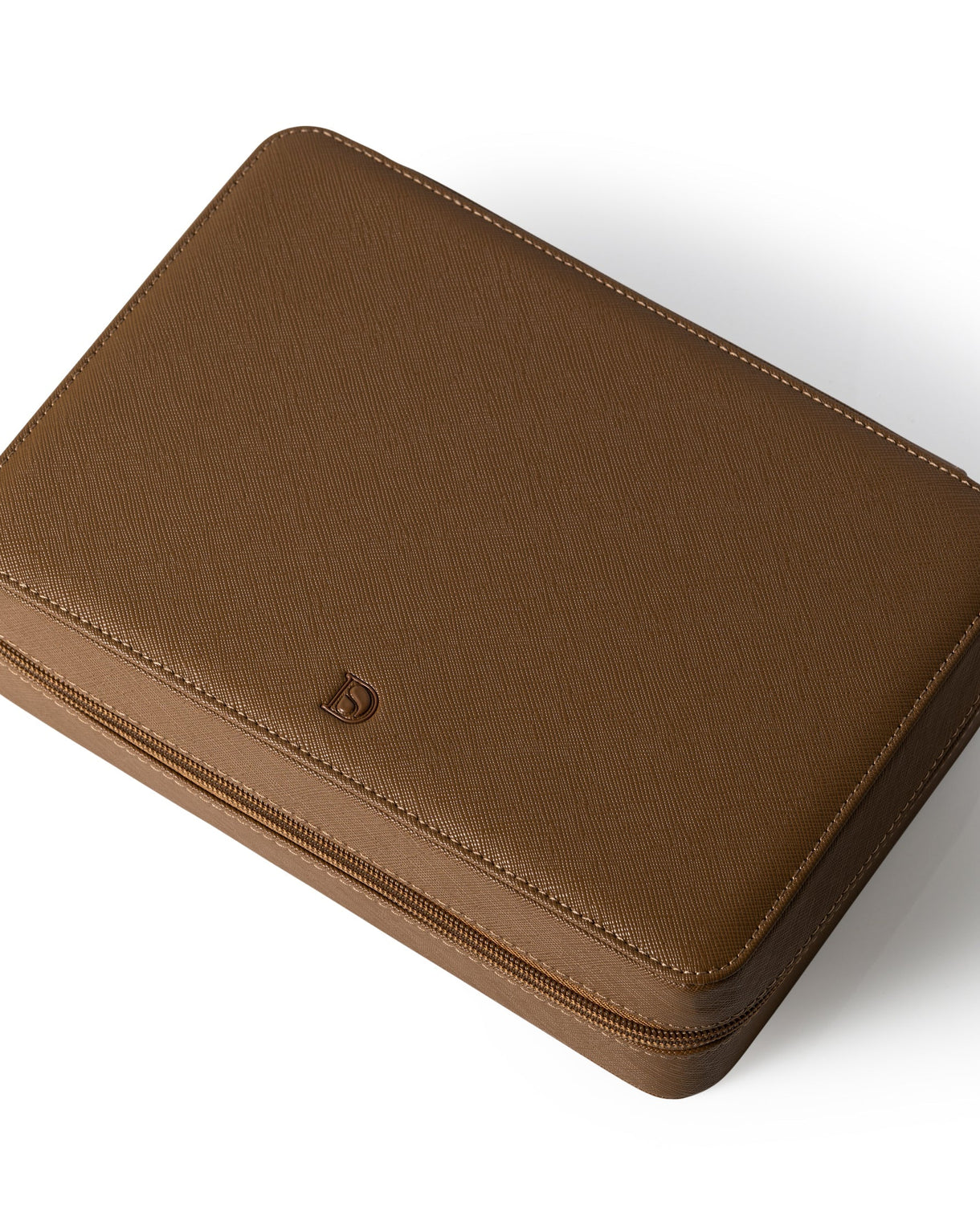 Zip Box (Eight) - Brown/Light Brown - Watch Storage Case | Delugs