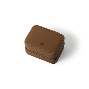 Zip Box (Two) - Brown/Light Brown