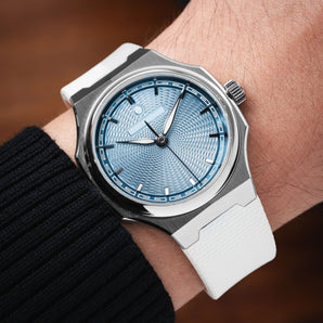 White Sailcloth CTS Rubber Strap for Atelier Wen Perception