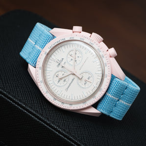 Elastic Loop Light Blue/White