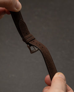Black Rubberised Leather (Smooth) Signature Strap - Delugs