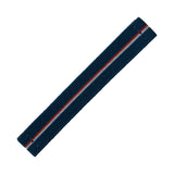 Delugs Elastic Loop Navy/White & Orange Fabric Watch Strap